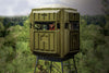 Elevated Hunting Blinds With 10' Galvanized QP Kit Advantage Hunting