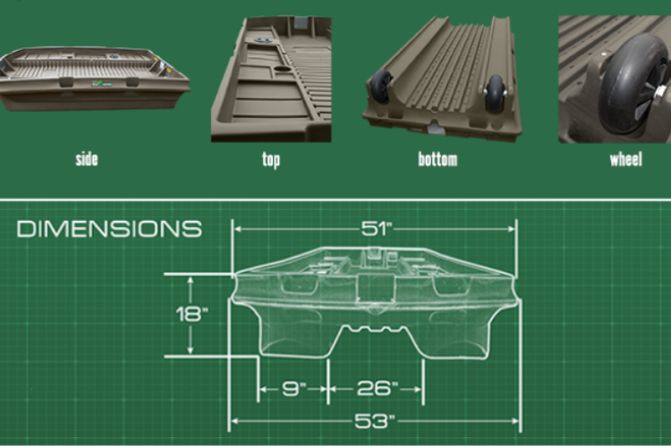 Southern Outdoor Bass Hunter Bass Baby Fishing Boat – Compact, stable, and durable fishing boat designed for easy maneuverability on the water.