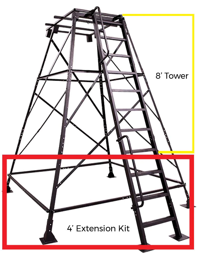 Banks Outdoors 12' tower for hunting blind elevation