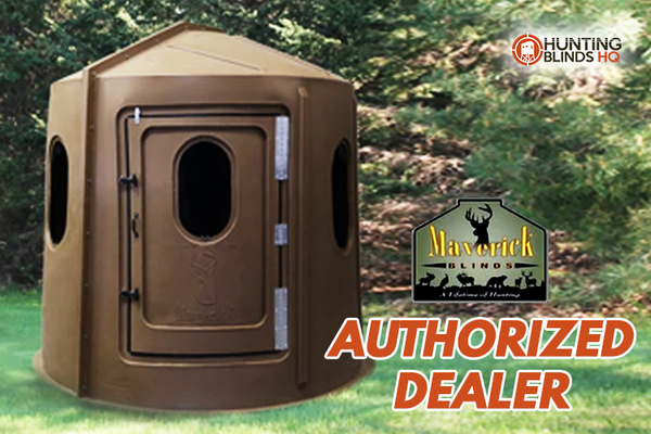 Maverick 5-Shooter GX Deer Blind in Black with Clear Windows