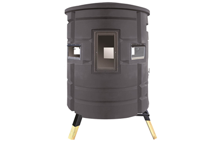 Sportsman's Condo "The Bow" by Southern Outdoor Technologies – a durable, one-piece hunting blind designed for bowhunters, featuring a spacious interior, weather-resistant construction, and 360-degree visibility for optimal shooting angles.