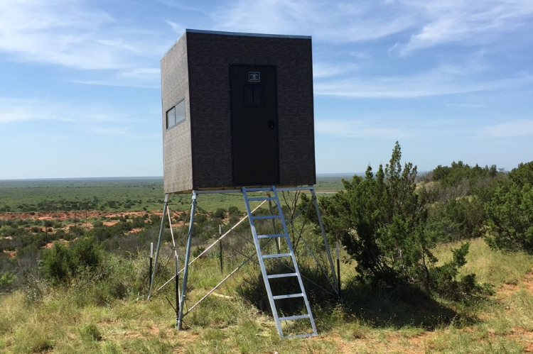 Aluminum and insulated 6x6 Big Dogg deer blind for ground hunting – durable, weather-resistant blind with thermal protection for all-season concealment.