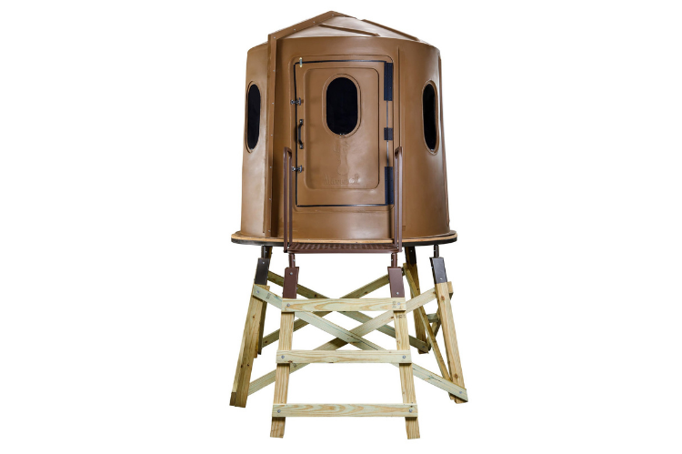 Booner Nex-Level Ladder System for hunting blinds, durable steel ladder with secure platform for easy and safe elevated access