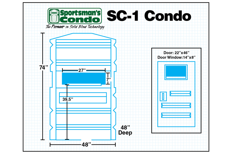 Sportsman's Condo The SC-1 Hunting Blind by Southern Outdoor Technologies – durable, one-piece design for optimal concealment and protection.